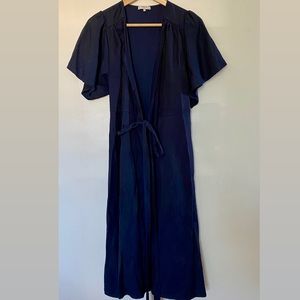 FRNCH Paris Navy Blue Tie Dress